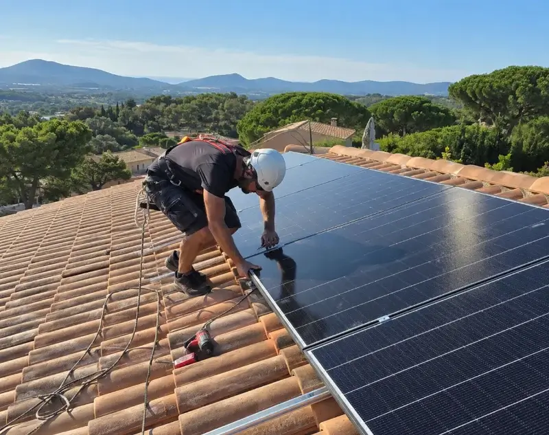 Installateur panneaux solaires Roquemaure — pose photovoltaïque sur toiture