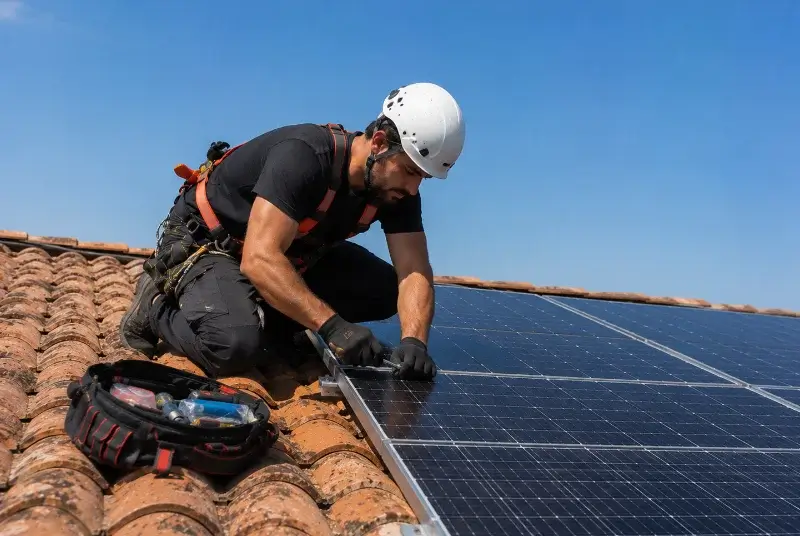 Maintenance et monitoring de panneaux solaires à Roquemaure